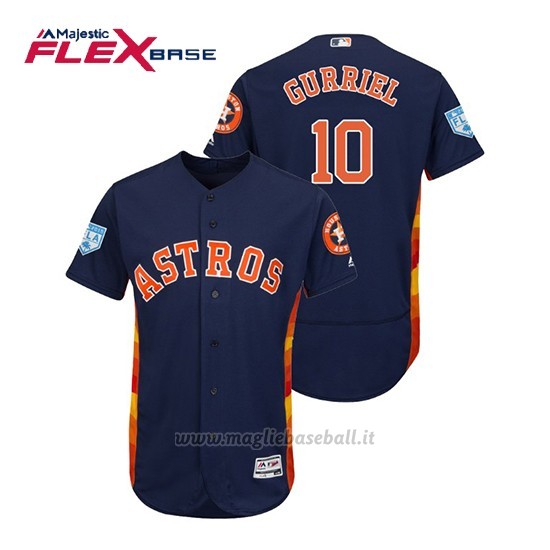 Maglia Baseball Uomo Houston Astros Yuli Gurriel Flex Base Entrenamiento De Primavera 2019 Blu